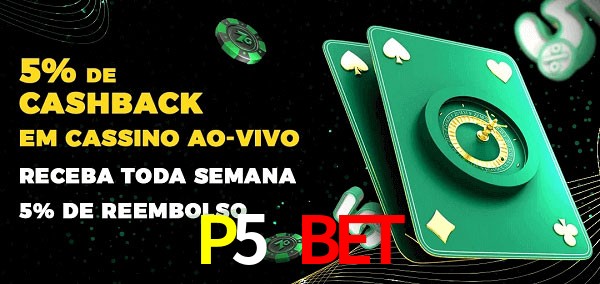 Promoções do cassino ao Vivo P5 Bet